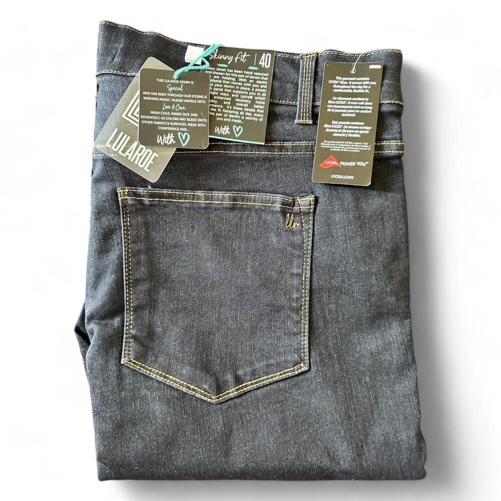 Lularoe Skinny Cut Denim Jeans (Stretchy) Indigo Wash Size 40 (20-21W)